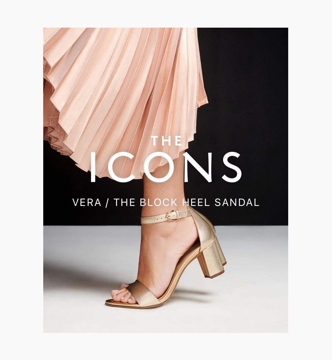 Icons Vera Block Heel Sandal
