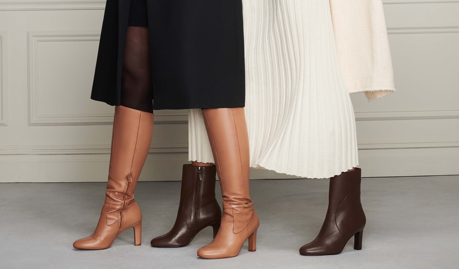 Naturalizer knee high boot and ankle bootie