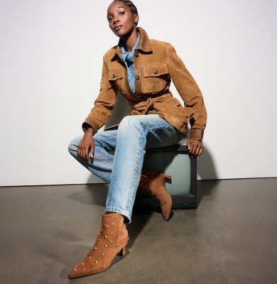 Naturalizer kitten heel boots