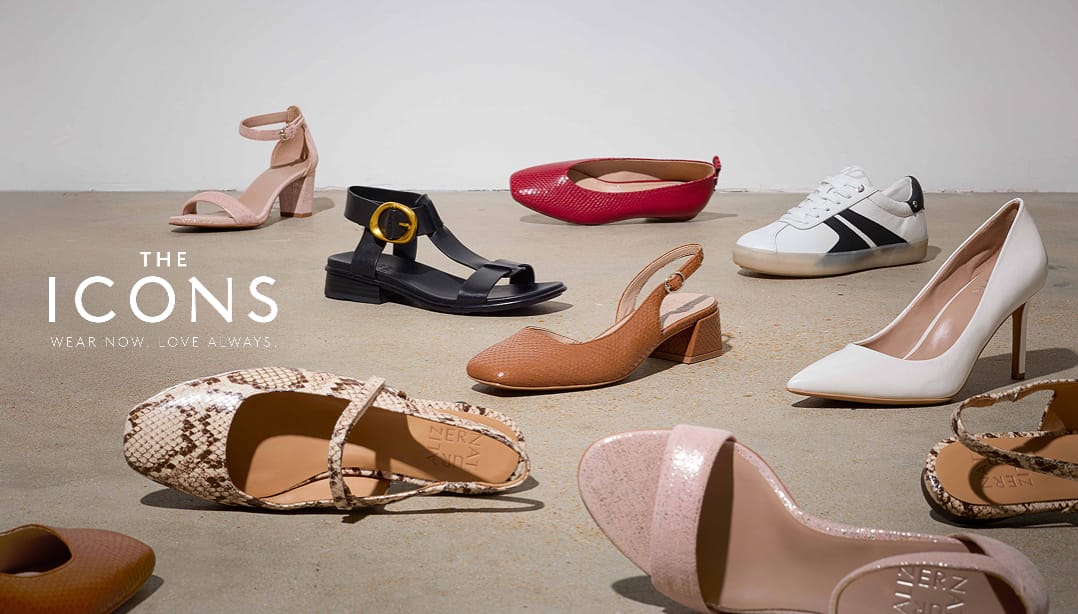 group shot of the Naturalizer Icon styles