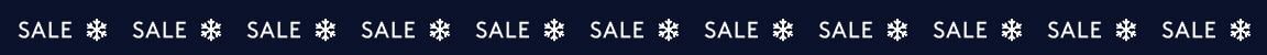 thin dark blue banner with the word SALE in white lettering