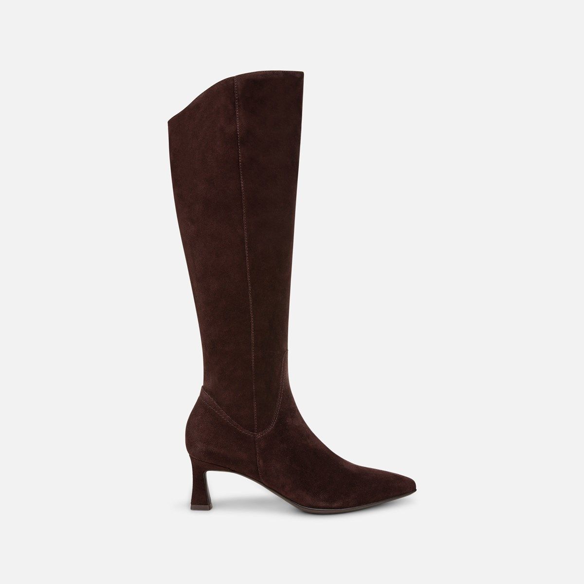 Bottes Hautes Genou En Simili Cuir Noir - Taille UK 5 Femme - Neuf Avec Défauts Légers