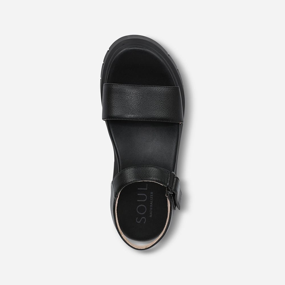 靴 MELT THE LADY volume upper sandal Black Naturalizer SOUL Poppi Wedge Sandal | Womens Sandals