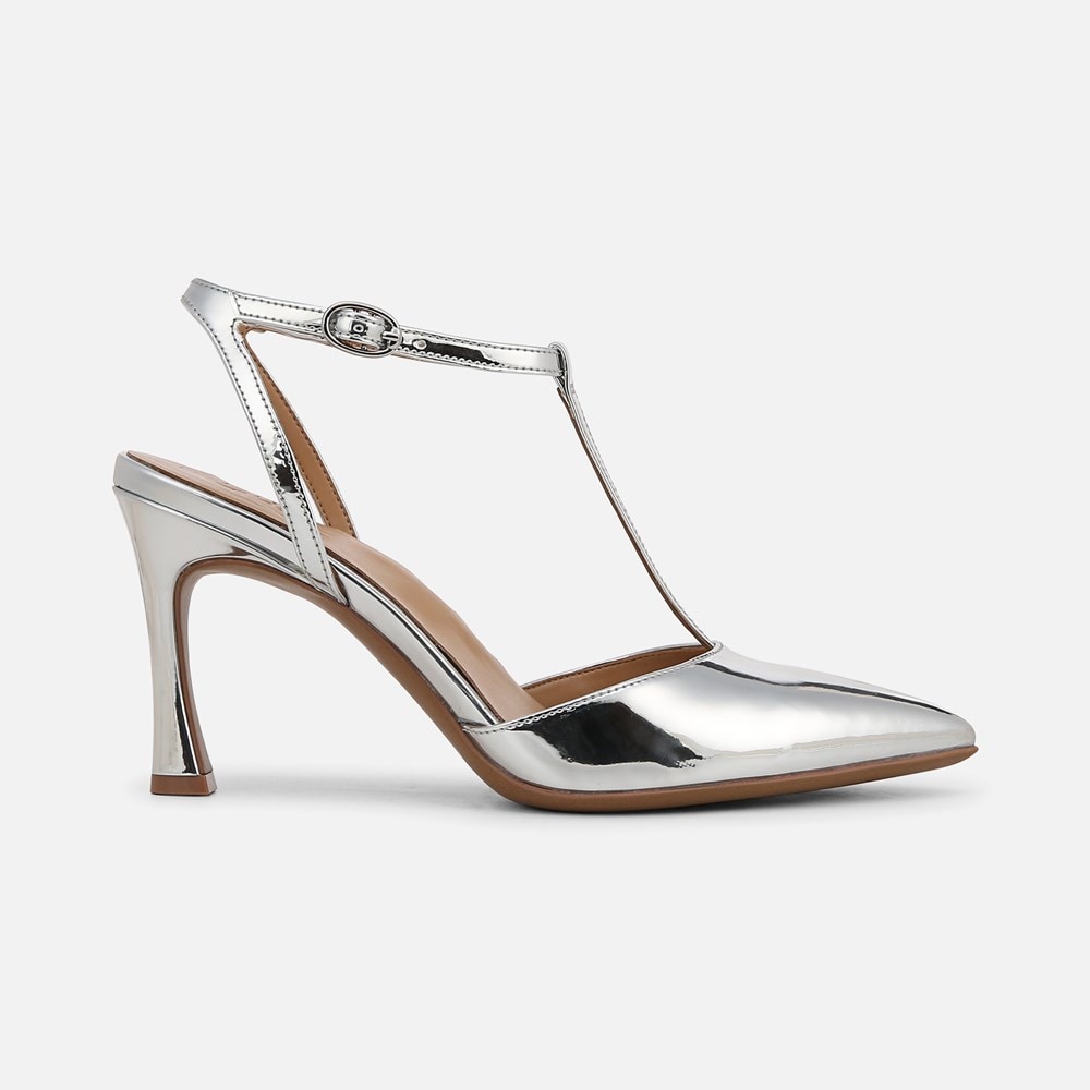 (取寄) ナチュラライザー レディース アストリッド Naturalizer women Naturalizer Astrid Silver Faux Leather Naturalizer Astrid Pump | Womens Heels