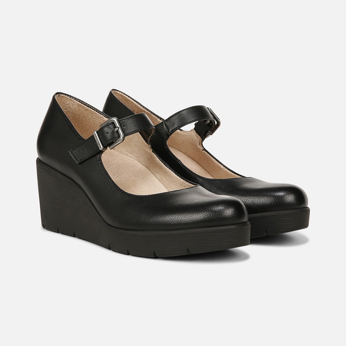 Ankle Strap Black Mary Jane Wedge Shoes Wedges Black Suede Ankle