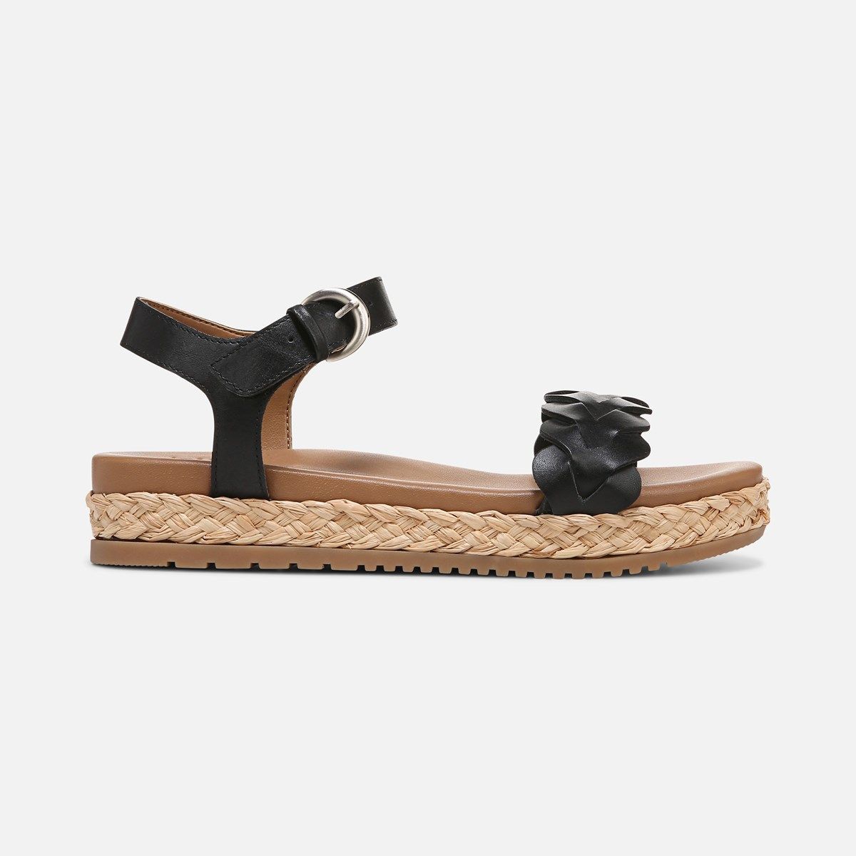 Sandales Gladiateurs à Talon Compensé Joan & David - Cuir Nude - Talon 3.5" - Pointure US 8 - Occasion Bon état