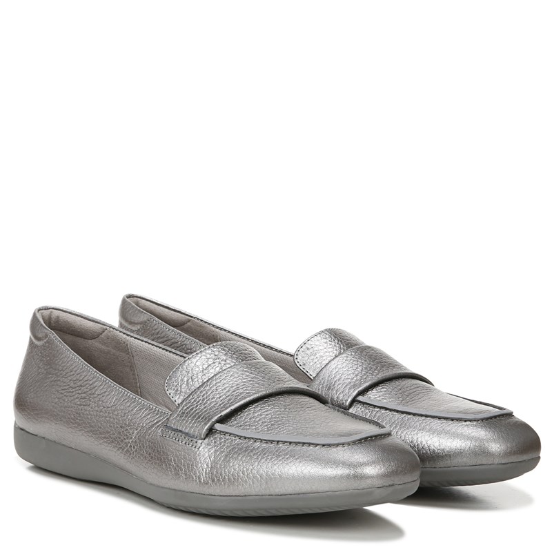 NAT Naturalizer Gen N Flow Loafer Flat Shoes (Pewter Leather) Size 10.0 M Moccasin Style, Slip-On, Non-Slip Outsole photo