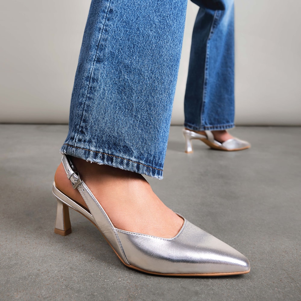 silver.shot② Naturalizer Dalary Slingback Pump | Womens Heels