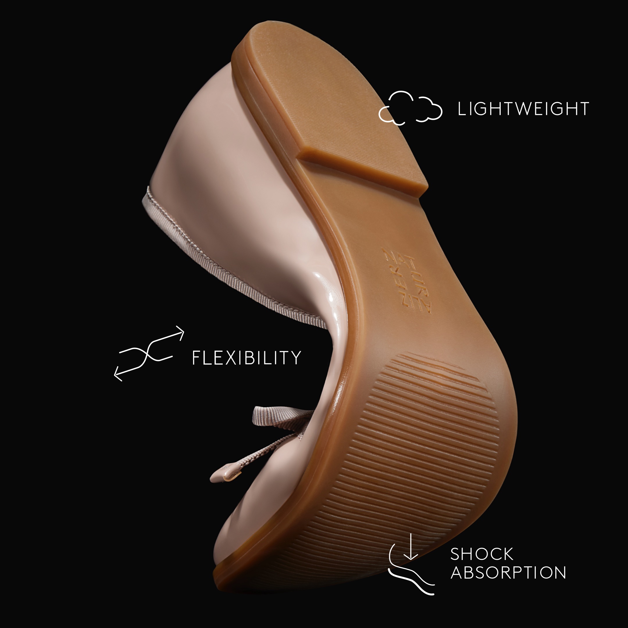 Lightweight, flexibility, shock absorption